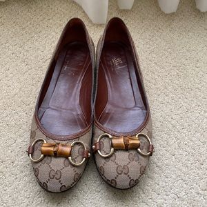 COPY - Vintage Gucci ballet flats with iconic bamboo detail